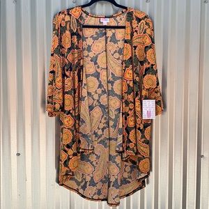 Lularoe Lindsay Paisley Kimono Top Medium - like new